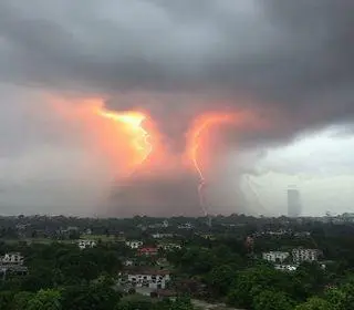 alerta amarelo de tempestade