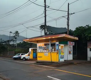menor posto de combustível do mundo