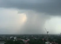 chuva intensa e granizo