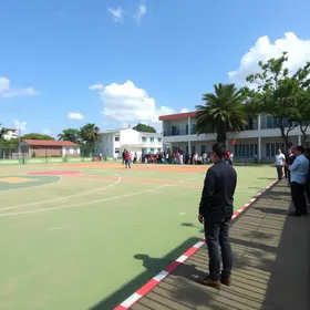 Itajubá inaugura quadra poliesportiva na Escola Municipal Dr. Xavier Lisboa