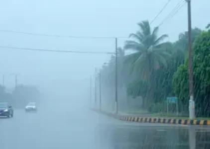 passagem de chuva intensa e ventania