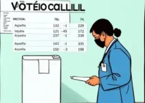 votação na Faculdade de Medicina em Itajubá
