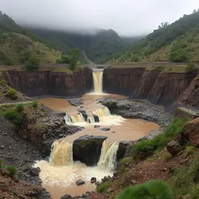água transborda mina Vale Ouro Preto