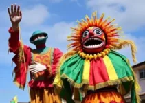 Carnaval das marchinhas e bonecos gigantes