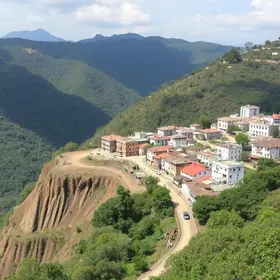 obras de contenção no Morro da Forca