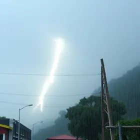 tempestade com granizo em Ouro Preto