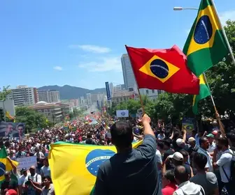 manifestações em defesa de Lula