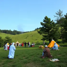 experiência no camping do Hallel